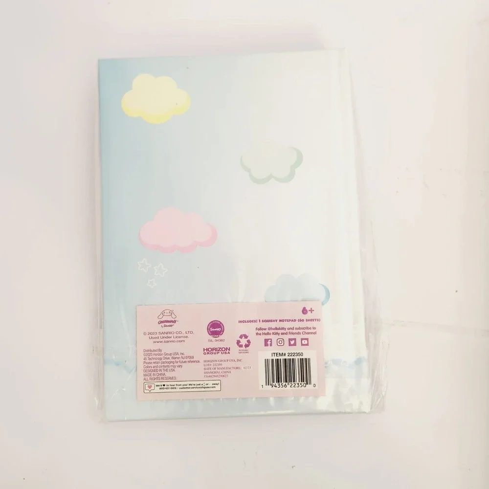 Sanrio‎ CinnamoRoll Character Squishmallow Notepad Notebook Journal 5x7